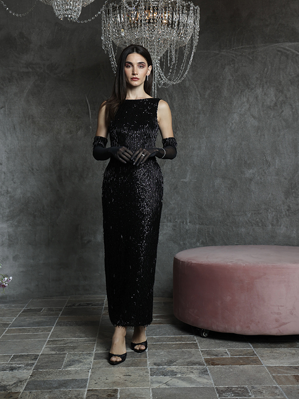 GLAM-3 Fringe Embellished Dress